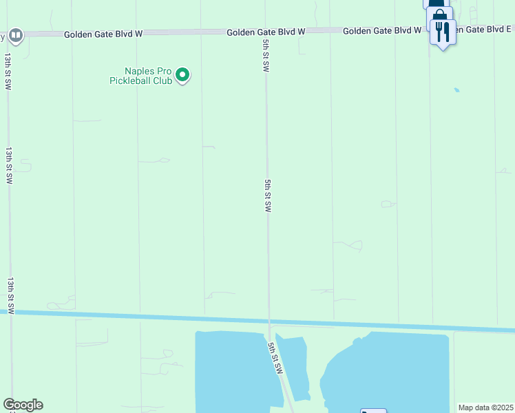map of restaurants, bars, coffee shops, grocery stores, and more near 511 5th Street Southwest in Naples