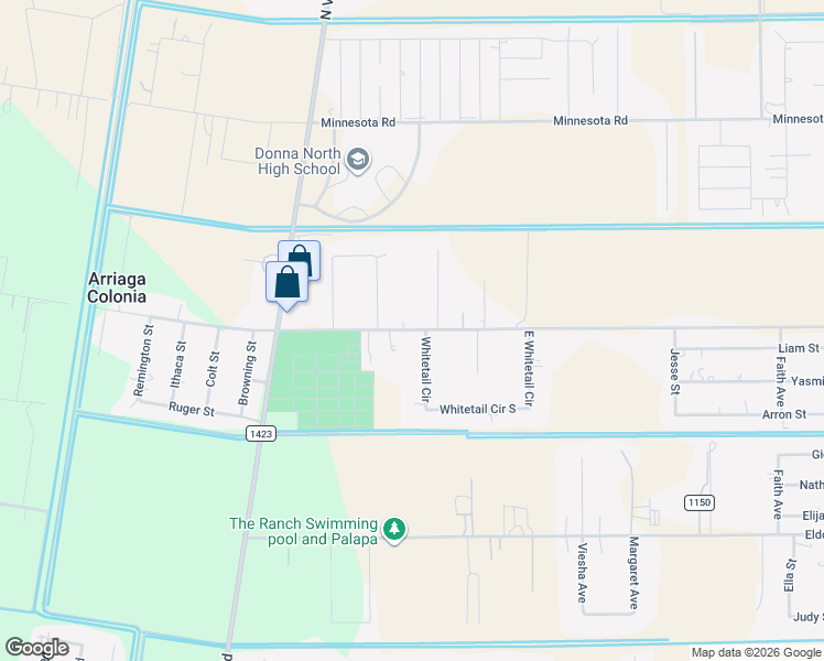 map of restaurants, bars, coffee shops, grocery stores, and more near 891 Earling Road in Donna