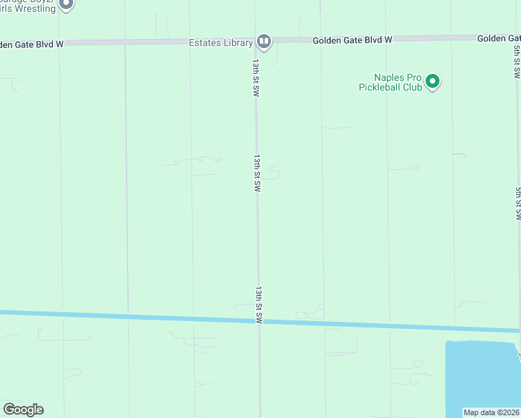 map of restaurants, bars, coffee shops, grocery stores, and more near 521 13th Street Southwest in Naples