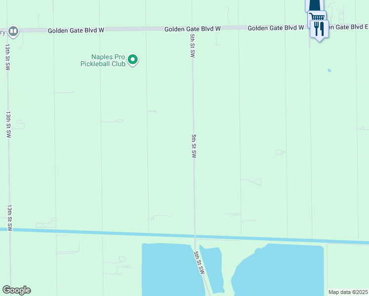 map of restaurants, bars, coffee shops, grocery stores, and more near 511 5th Street Southwest in Naples