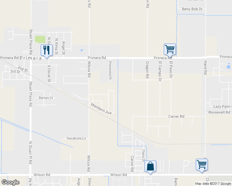 map of restaurants, bars, coffee shops, grocery stores, and more near 23243 Tangerine Avenue in Harlingen