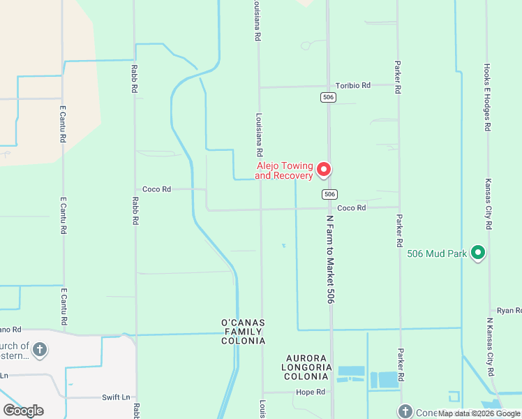 map of restaurants, bars, coffee shops, grocery stores, and more near 12210 Coco Road in La Feria