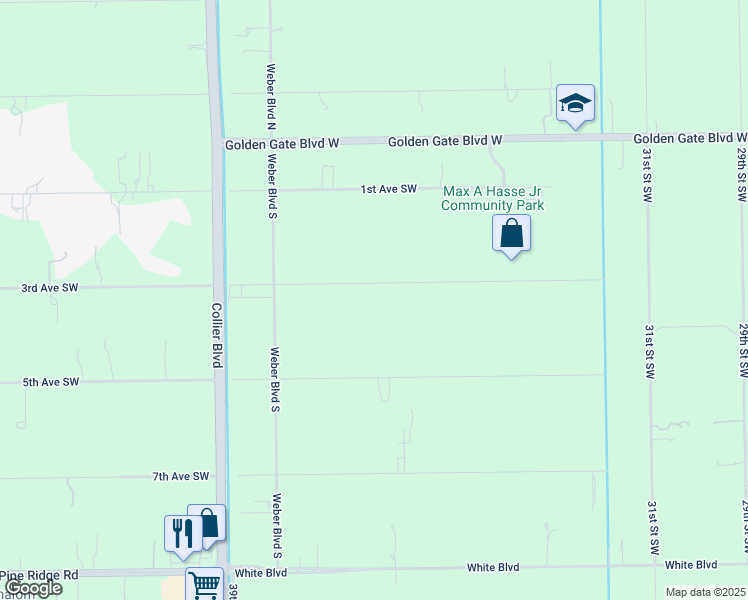 map of restaurants, bars, coffee shops, grocery stores, and more near 3680 3rd Avenue Southwest in Naples
