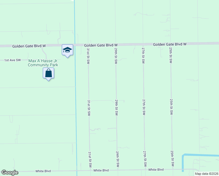 map of restaurants, bars, coffee shops, grocery stores, and more near 355 29th Street Southwest in Naples