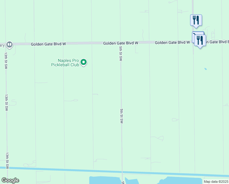 map of restaurants, bars, coffee shops, grocery stores, and more near 333 5th Street Southwest in Naples
