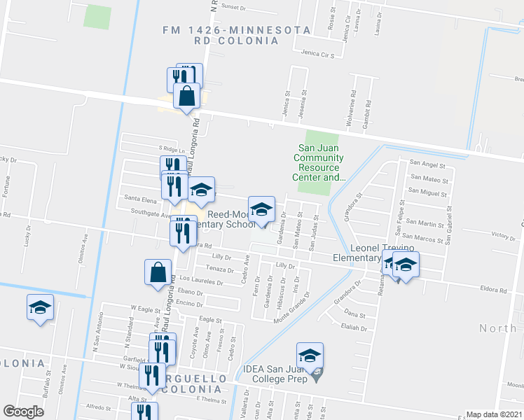 map of restaurants, bars, coffee shops, grocery stores, and more near in San Juan