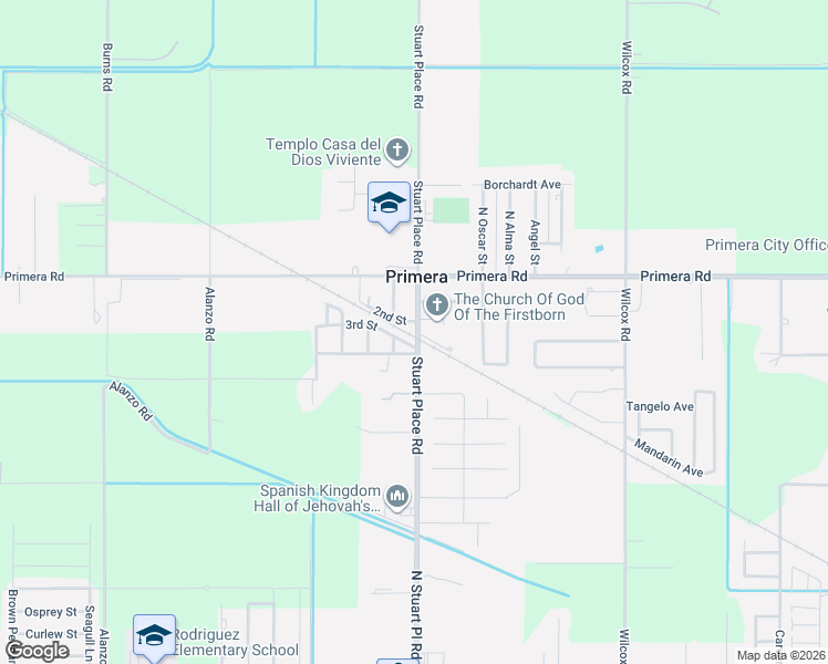 map of restaurants, bars, coffee shops, grocery stores, and more near 23142 Stuart Place Rd in Harlingen