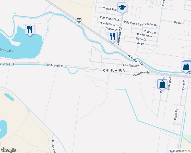 map of restaurants, bars, coffee shops, grocery stores, and more near 7801 Los Charcos in Mission