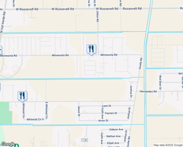 map of restaurants, bars, coffee shops, grocery stores, and more near 452 Fe Drive in Edinburg