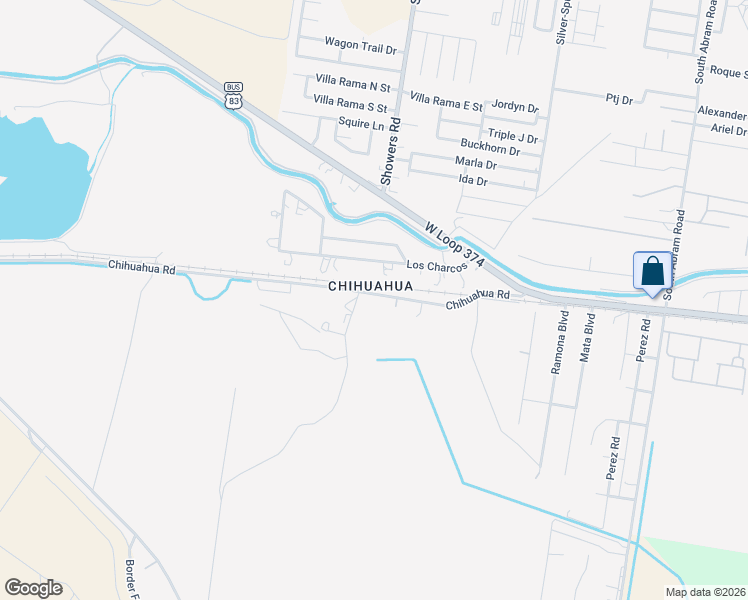 map of restaurants, bars, coffee shops, grocery stores, and more near 7723 Chihuahua Road in Mission
