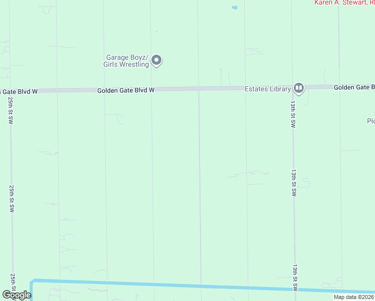map of restaurants, bars, coffee shops, grocery stores, and more near 261 17th Street Southwest in Naples