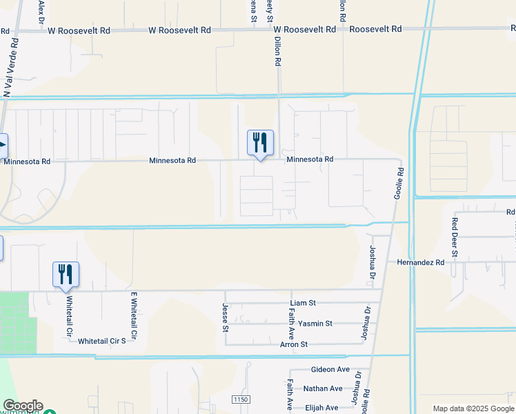 map of restaurants, bars, coffee shops, grocery stores, and more near 452 Fe Drive in Edinburg