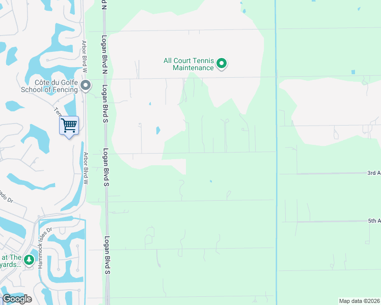 map of restaurants, bars, coffee shops, grocery stores, and more near 5141 Mahogany Ridge Drive in Naples
