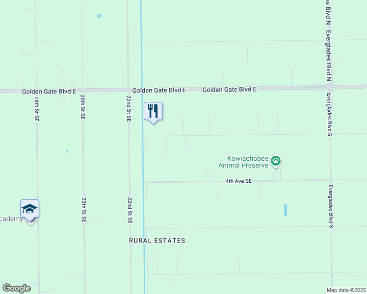 map of restaurants, bars, coffee shops, grocery stores, and more near 2380 2nd Avenue Southeast in Naples
