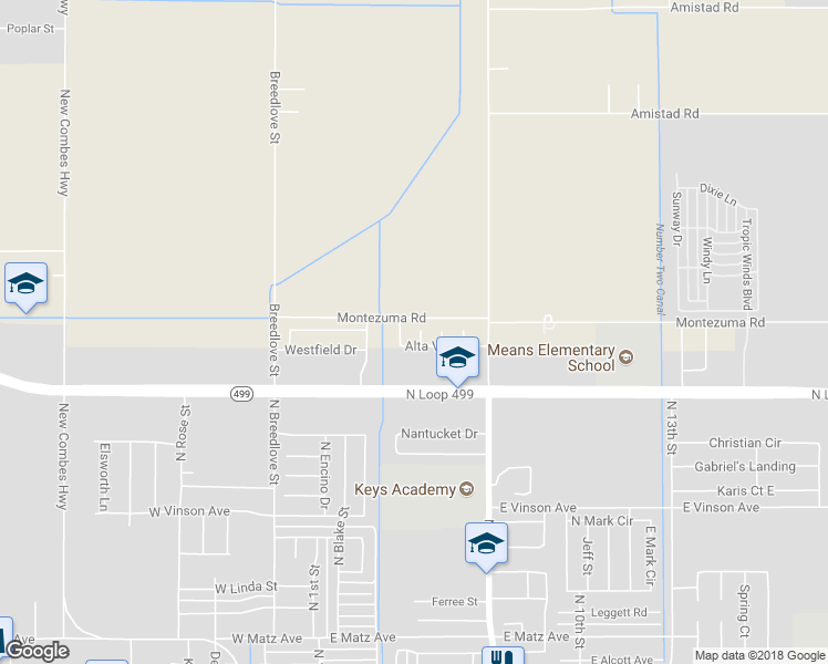 map of restaurants, bars, coffee shops, grocery stores, and more near 22945 Monte Cristo Court in Harlingen