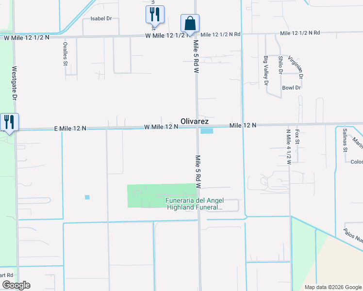 map of restaurants, bars, coffee shops, grocery stores, and more near 6203 Farm to Market 88 in Weslaco