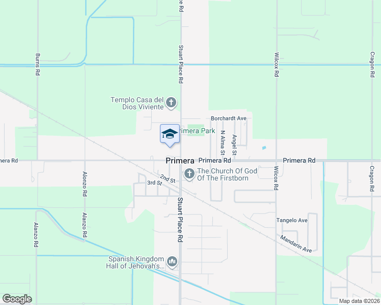 map of restaurants, bars, coffee shops, grocery stores, and more near 16637 Primera Road in Harlingen