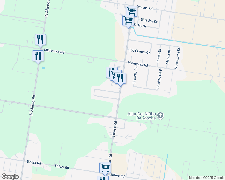 map of restaurants, bars, coffee shops, grocery stores, and more near 589 Mar Circle Drive in Alamo