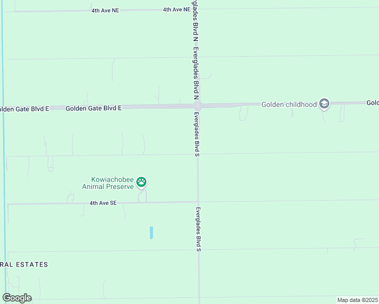 map of restaurants, bars, coffee shops, grocery stores, and more near 191 Everglades Boulevard South in Naples