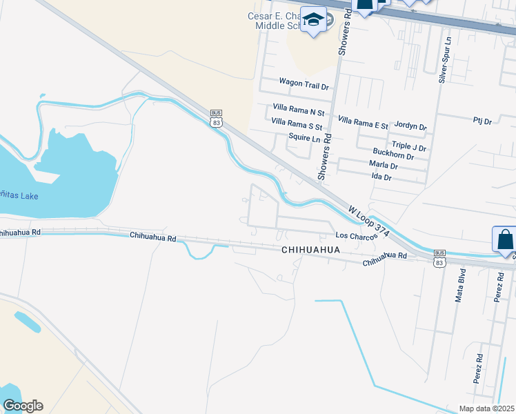 map of restaurants, bars, coffee shops, grocery stores, and more near 7836 Los Charcos in Mission