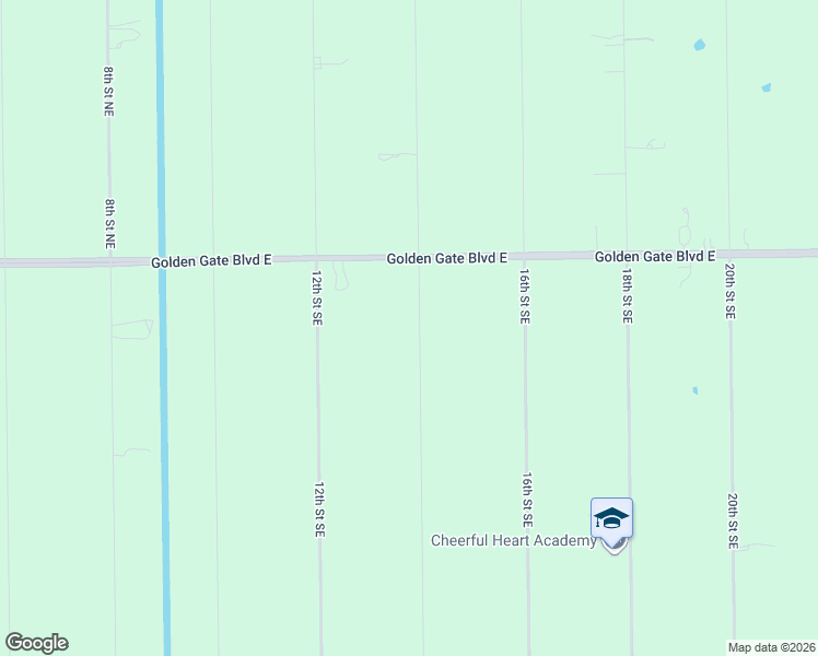 map of restaurants, bars, coffee shops, grocery stores, and more near 131 14th Street Southeast in Naples