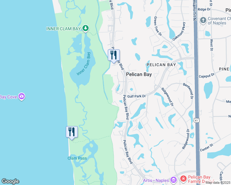 map of restaurants, bars, coffee shops, grocery stores, and more near 6555 Marissa Loop in Naples