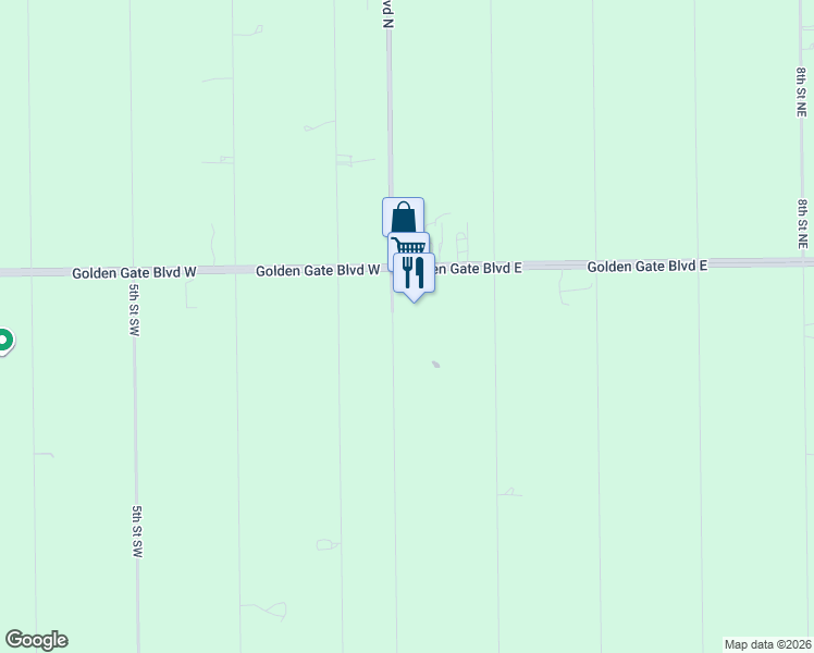map of restaurants, bars, coffee shops, grocery stores, and more near 110 Wilson Boulevard South in Naples