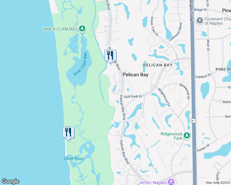 map of restaurants, bars, coffee shops, grocery stores, and more near 6555 Marissa Loop in Naples