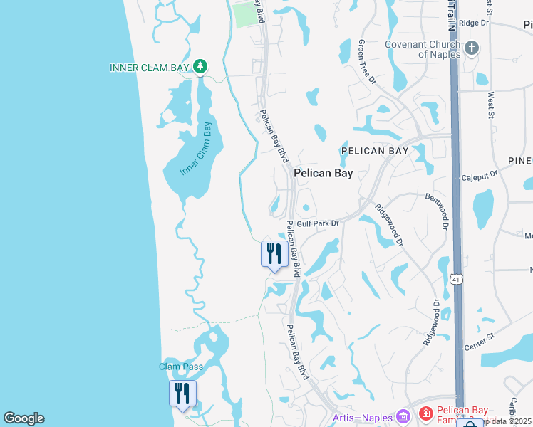map of restaurants, bars, coffee shops, grocery stores, and more near 6555 Marissa Loop in Naples