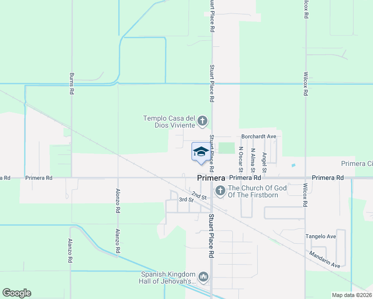 map of restaurants, bars, coffee shops, grocery stores, and more near 117 Dolores Street in Harlingen
