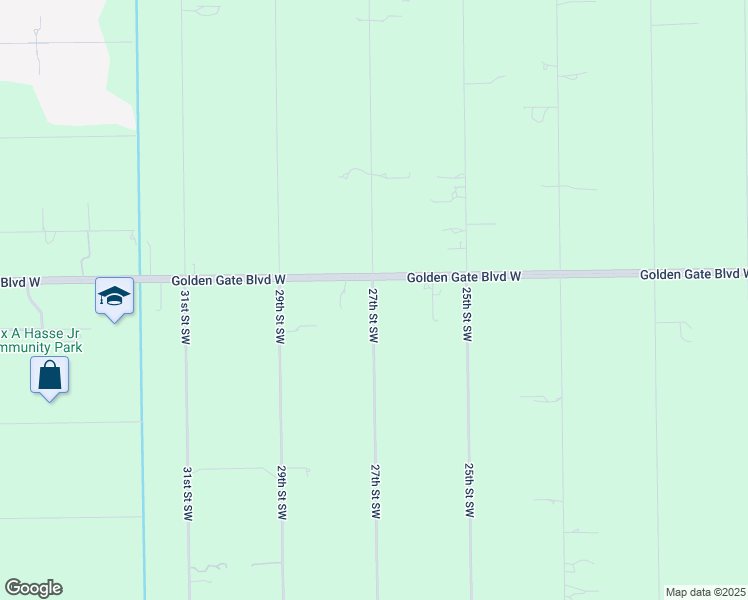 map of restaurants, bars, coffee shops, grocery stores, and more near 6 27th Street Southwest in Naples