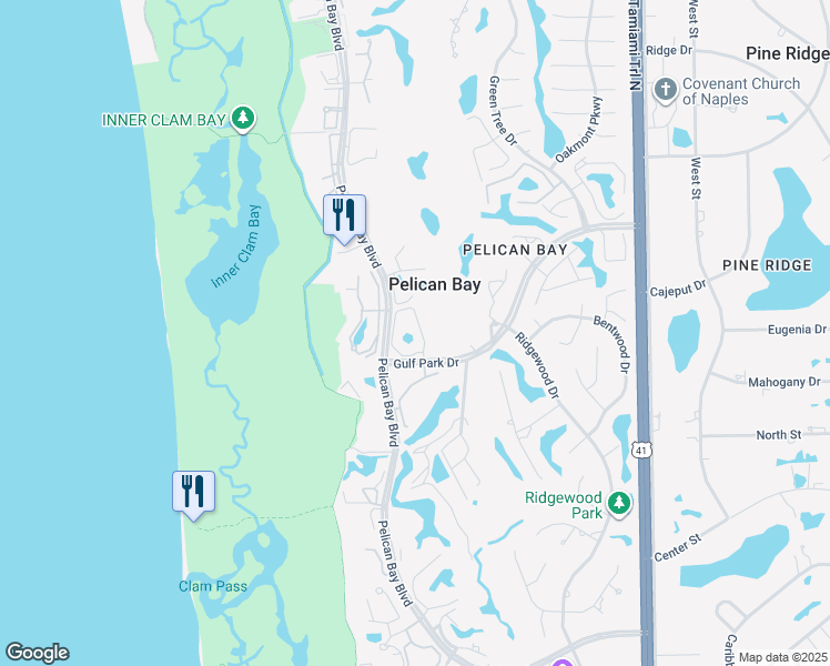 map of restaurants, bars, coffee shops, grocery stores, and more near 6525 Valen Way in Naples
