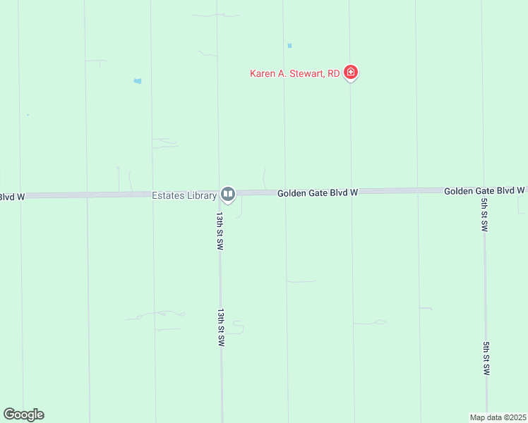 map of restaurants, bars, coffee shops, grocery stores, and more near 1170 Golden Gate Boulevard West in Naples