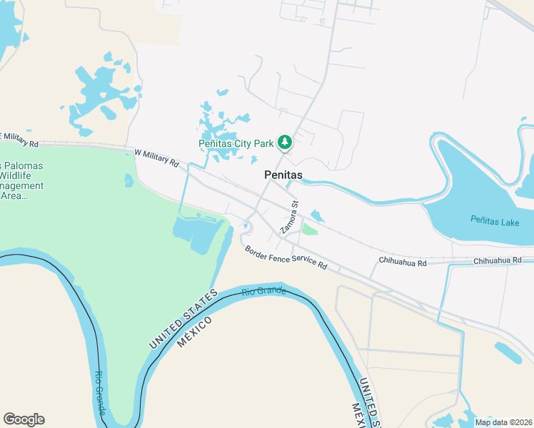 map of restaurants, bars, coffee shops, grocery stores, and more near 1252 Zamora Street in Penitas