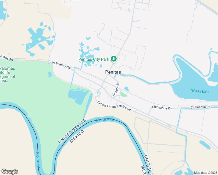 map of restaurants, bars, coffee shops, grocery stores, and more near 1252 Zamora Street in Penitas