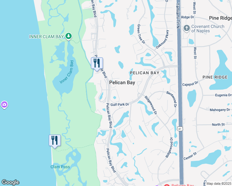 map of restaurants, bars, coffee shops, grocery stores, and more near 6525 Valen Way in Naples