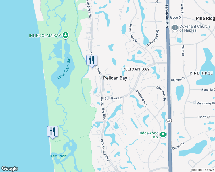 map of restaurants, bars, coffee shops, grocery stores, and more near 6525 Valen Way in Naples