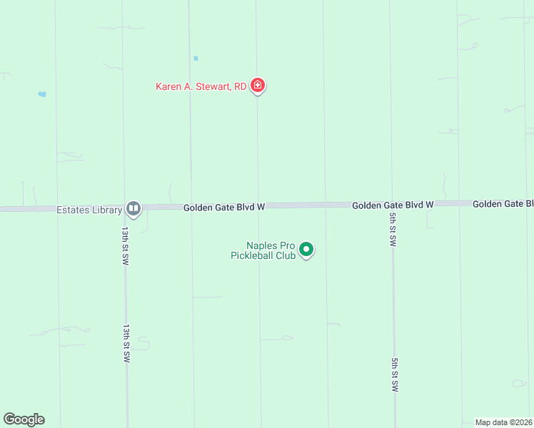map of restaurants, bars, coffee shops, grocery stores, and more near 888 Golden Gate Boulevard West in Naples