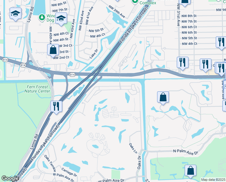 map of restaurants, bars, coffee shops, grocery stores, and more near 3518 Dunes Vista Dr in Pompano Beach