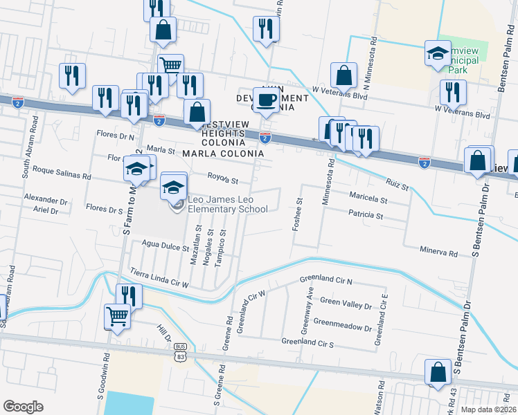 map of restaurants, bars, coffee shops, grocery stores, and more near 1205 Ruiz Street in Mission