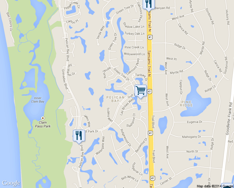 map of restaurants, bars, coffee shops, grocery stores, and more near 713 Heathery Lane in Naples