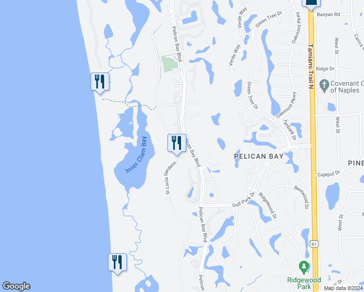 map of restaurants, bars, coffee shops, grocery stores, and more near 6825 Grenadier Boulevard in Naples