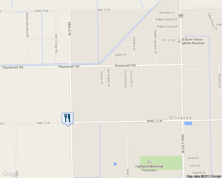 map of restaurants, bars, coffee shops, grocery stores, and more near 7712 San Angelo Street in Weslaco