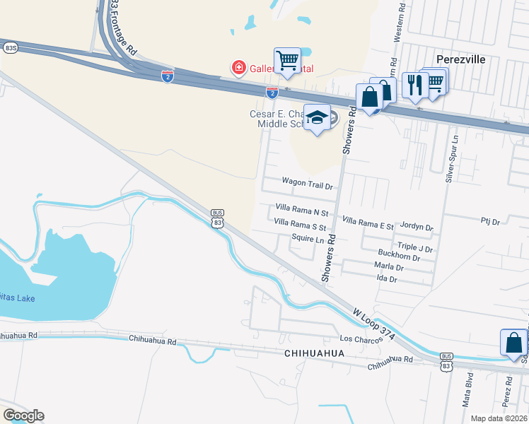 map of restaurants, bars, coffee shops, grocery stores, and more near 7825 Western View Drive in Mission