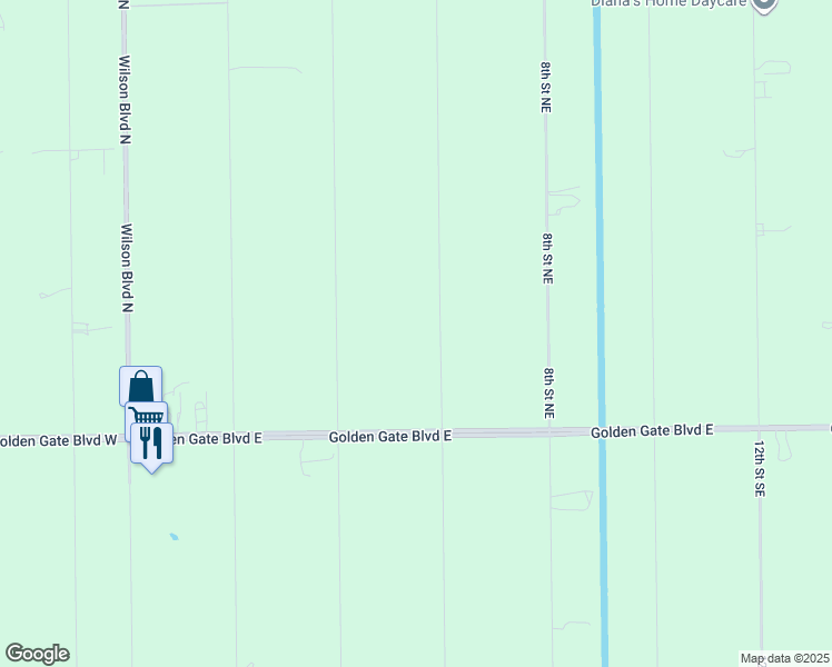 map of restaurants, bars, coffee shops, grocery stores, and more near 181 6th Street Northeast in Naples