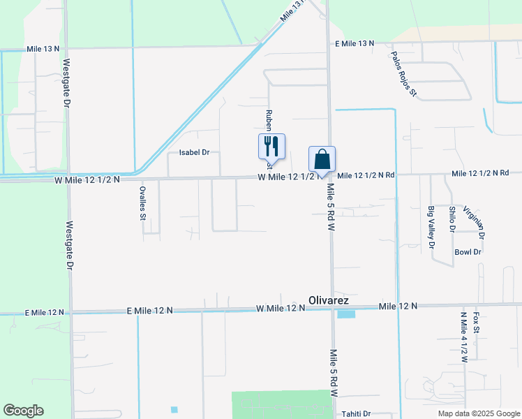 map of restaurants, bars, coffee shops, grocery stores, and more near 509 Grove Circle in Weslaco