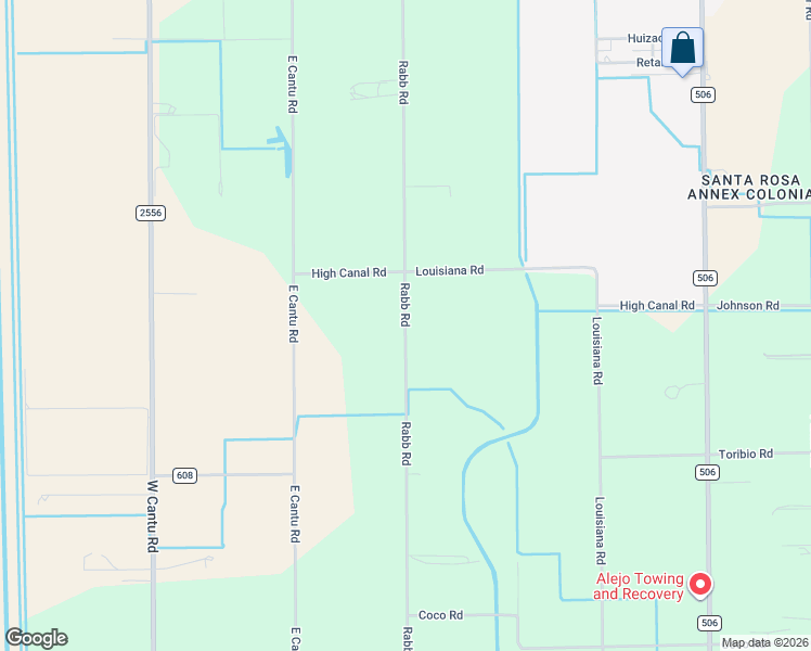 map of restaurants, bars, coffee shops, grocery stores, and more near 22433 Rabb Road in Cameron County