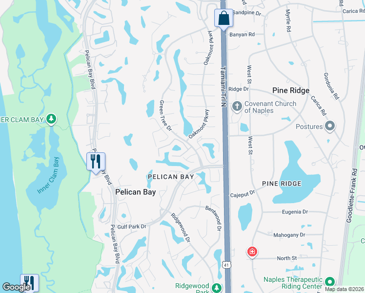 map of restaurants, bars, coffee shops, grocery stores, and more near 811 Sand Pointe Drive in Naples