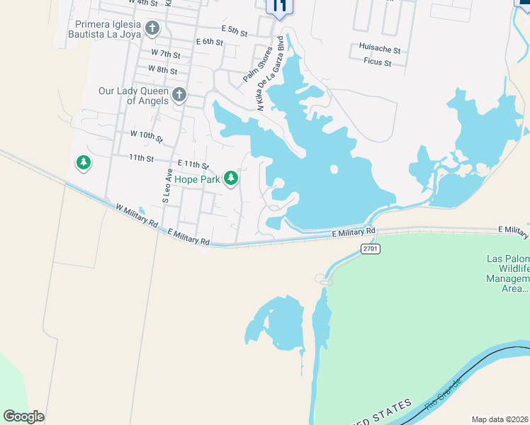 map of restaurants, bars, coffee shops, grocery stores, and more near 1206 Harbor Lane in La Joya
