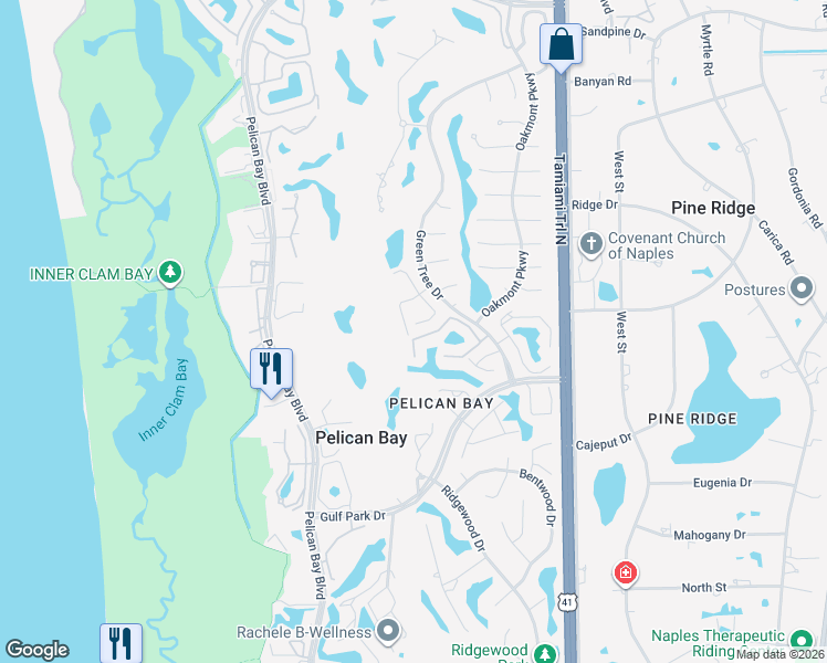 map of restaurants, bars, coffee shops, grocery stores, and more near 832 Rue Deville in Naples
